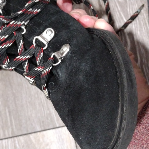 Sam Edelman black suede hiking style boots. Size 7 - Picture 5 of 11